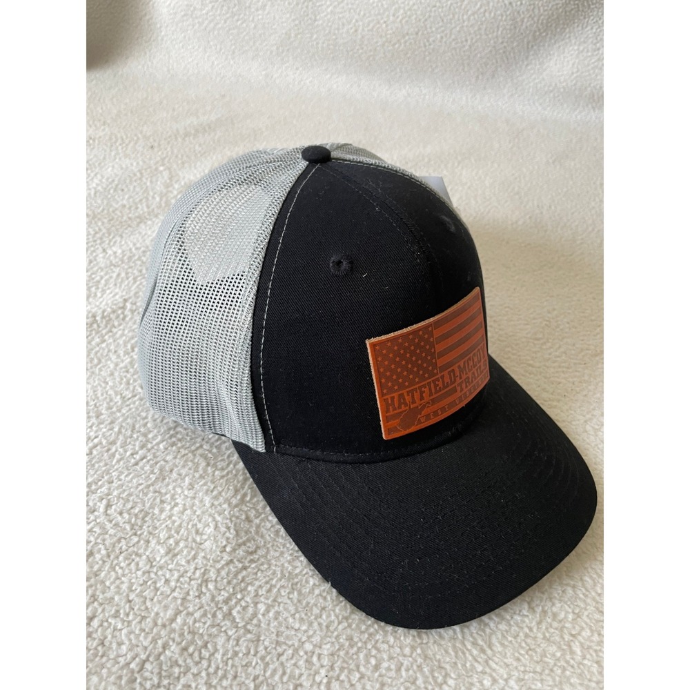CSI Mens One Size Trucker Hat Black Hatfield-McCoy Trails Patch Snapback ATV SXS